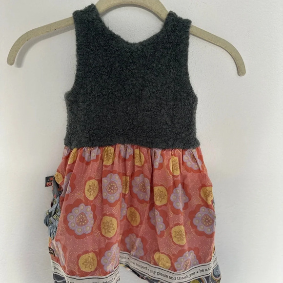 Black and Orange Asymmetrical Ruffled Sundress - Picture 3 of 3